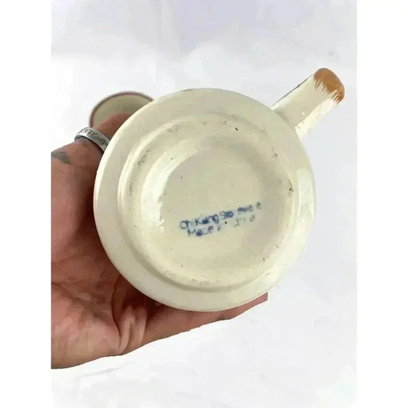 VTG Set Floral Stoneware Coffee Mug Flowers Watercolor Style Cup Chi Kiang China - Picture 7 of 9